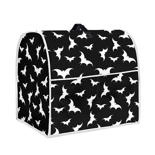 Annejudy Halloween Fledermäuse Küchenhelfer Mixer Abdeckung Küchenmaschine Abdeckung mit strapazierfähigem Griff und Tasche Halloween Küche Dekoration Stand Mixer oder Kaffeemaschine Appliance Cover von Annejudy