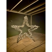 Outdoor Dekostern Beleuchtet Lichterkette Holzstern Weihnachten Viraler Weihnachtsstern, Instagram Weihnachststern von Annemmella