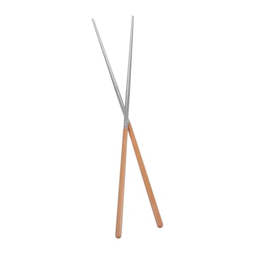 Anneome 1 Paar Küchen Chopsticks mit Holzgriff Lange Wiederverwendbare Essstäbchen für Hotpot Frittieren und Nudeln Ergonomisches Design Hitzebeständig und Leicht zu Reinigen von Anneome