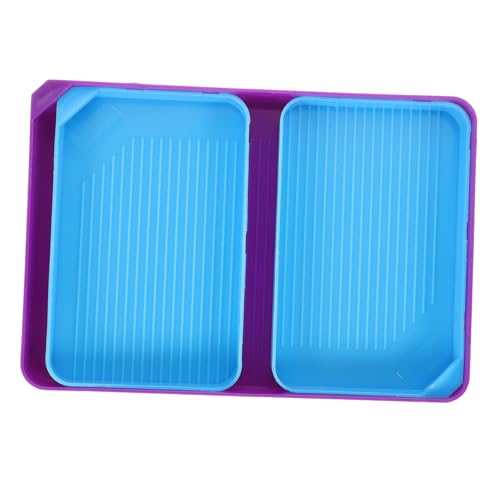 Anneome 1 Satz Aufbewahrungsbox für Diamantmalerei Teller Abteil LED Container Lagerung Storage Boxes aufbwahrungs-Box bielder schmuck Werkzeug Strassbrett Perlenmischschalen Plastik Blue von Anneome