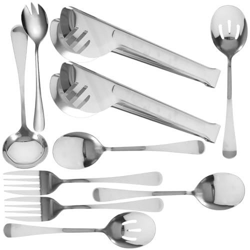 Anneome 1 Satz Servierbesteck Set Teiliges Set für Partys Buffet Catering Tragbar und Spülmaschinenfest Robustes Design für Vielseitige Anwendung und Einfache Anneome 1 Satz Servierbesteck Set Teiliges Set für Partys Buffet Catering Tragbar und Spülmaschinenfest Robustes Design für Vielseitige Anwendung und Einfache von Anneome