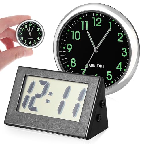 Anneome 1 Stück Uhr Digitale Tischuhr Auto Uhren Elektronische Uhr Digitaluhr Universelle Uhr Auto Armaturenbrett Uhr Auto Mini Uhr Rund Um Die Uhr Fahrzeuguhr Digitaler Tisch von Anneome