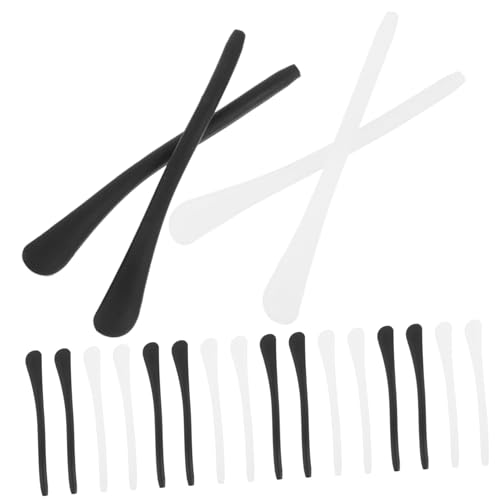 Anneome 10 Paare Brillenbügel Endkappen aus Rutschfestem Material Ohrhaken für Brillen Antirutsch Brillenhalter Geeignet für Sport Outdoor Fitness Brillenzubehör in Schwarz und Weiß Anneome 10 Paare Brillenbügel Endkappen aus Rutschfestem Material Ohrhaken für Brillen Antirutsch Brillenhalter Geeignet für Sport Outdoor Fitness Brillenzubehör in Schwarz und Weiß von Anneome