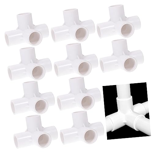 Anneome 10 Stück PVC Verbindungselemente für Zelt und Möbelbau Langlebige und Robuste PVC Verbindungsstücke für Gewächshäuser und Diy Projekte Anneome 10 Stück PVC Verbindungselemente für Zelt und Möbelbau Langlebige und Robuste PVC Verbindungsstücke für Gewächshäuser und Diy Projekte von Anneome