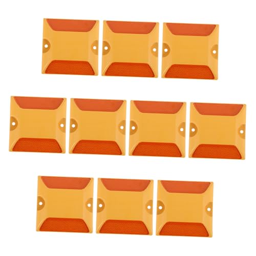 Anneome 10 Stück Reflektierende Straßenmarkierer aus Robustem Kunststoff Doppelseitig Sichtbar für Gehwege Einfahrten Autobahnen und Geschwindigkeitsdämpfer Erhöhte im Straßenverkehr Anneome 10 Stück Reflektierende Straßenmarkierer aus Robustem Kunststoff Doppelseitig Sichtbar für Gehwege Einfahrten Autobahnen und Geschwindigkeitsdämpfer Erhöhte im Straßenverkehr von Anneome