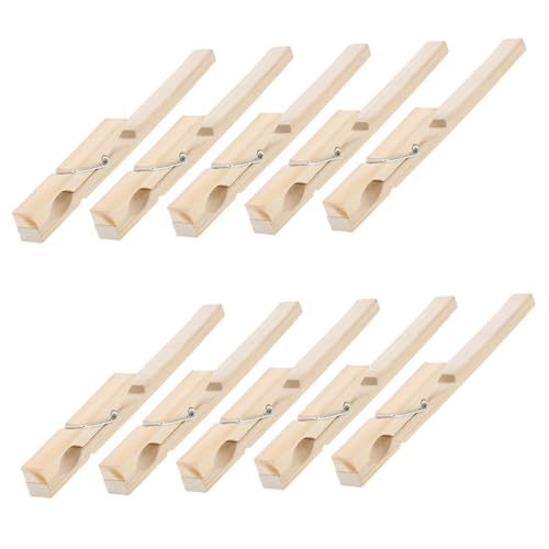 Anneome 10 Stück Teiliges Bambus Reagenzglas Klemmen Leichte Stabile Testrohrhalter für Chemische Experimente Fest Fixierend Kompakt und Tragbar Geeignet für Labor und Unterricht Anneome 10 Stück Teiliges Bambus Reagenzglas Klemmen Leichte Stabile Testrohrhalter für Chemische Experimente Fest Fixierend Kompakt und Tragbar Geeignet für Labor und Unterricht von Anneome