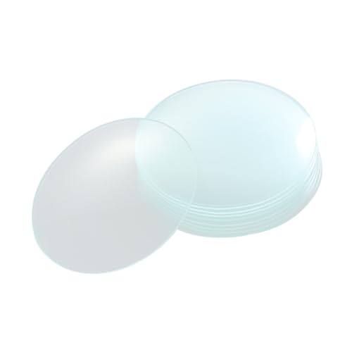 Anneome 10 Stück Teiliges Becherglasdeckel aus Klarem Wissenschaftlichem Glas Geeignet als Abdeckung für Bechergläser und Verdampfungsschalen im Labor Schule und Haushalt Hitzebeständig von Anneome