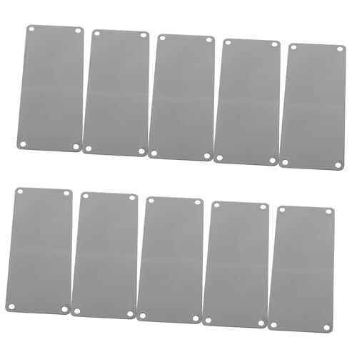 Anneome 10 Stück Teiliges Blanko Metallschilder aus für Diy Projekte Vielseitige Namensschilder für Büro Hotel und Kunst mit Löchern Glatte Oberfläche für und Außenanwendungen Anneome 10 Stück Teiliges Blanko Metallschilder aus für Diy Projekte Vielseitige Namensschilder für Büro Hotel und Kunst mit Löchern Glatte Oberfläche für und Außenanwendungen von Anneome