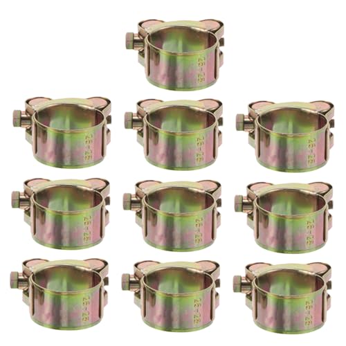 Anneome 10 Stück Teiliges Edelstahl T-bolzen Schlauchschellen Verstellbare Robuste Rohrklemmen mit Farbiger Zinkbeschichtung Korrosionsbeständig Vielseitig Einsetzbar für Automobil Garten Anneome 10 Stück Teiliges Edelstahl T-bolzen Schlauchschellen Verstellbare Robuste Rohrklemmen mit Farbiger Zinkbeschichtung Korrosionsbeständig Vielseitig Einsetzbar für Automobil Garten von Anneome