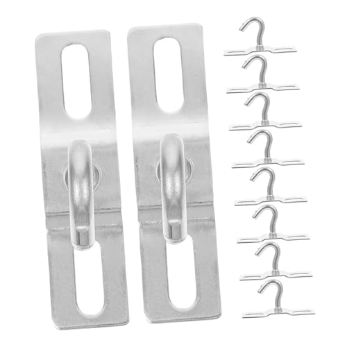 Anneome 10 Stück Teiliges Flache Metall Haken mit Montageplatte Stabile Deckenhaken für Innen und Außen Vielseitig zum Aufhängen von Lampen Pflanzen und Dekorationen Einfache Installation Anneome 10 Stück Teiliges Flache Metall Haken mit Montageplatte Stabile Deckenhaken für Innen und Außen Vielseitig zum Aufhängen von Lampen Pflanzen und Dekorationen Einfache Installation von Anneome