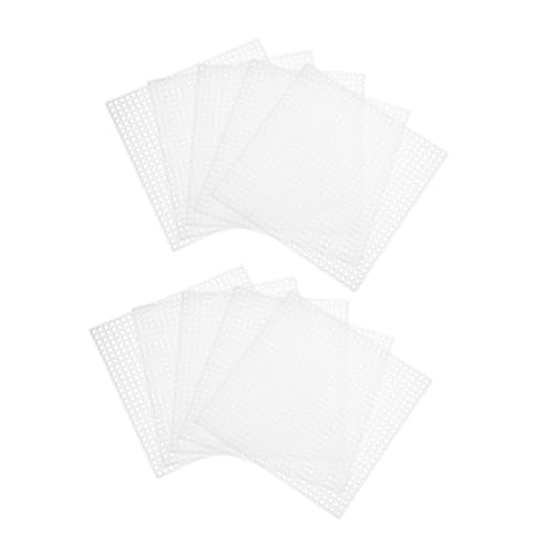 Anneome 10 Stück Teiliges Kunststoffgitter Mesh Canvas Quadratisch Wiederverwendbar Waschbar Präzise für Kreuzstich Häkel Garn DIY Bastelprojekte Anneome 10 Stück Teiliges Kunststoffgitter Mesh Canvas Quadratisch Wiederverwendbar Waschbar Präzise für Kreuzstich Häkel Garn DIY Bastelprojekte von Anneome
