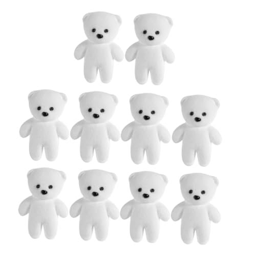 Anneome 10 Stück Teiliges Mini Schaumstoffbären Weiche DIY Basteltiere für Blumenarrangements Shower Dekoration Abschlussfeier Vielseitige Bastelaccessoires von Anneome