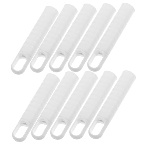 Anneome 10 Stück Teiliges Mopgriff endkappen Robustem Kunststoff Rutschfester Griff mit Strukturierter Oberfläche Passform für Moppstiele Langlebiger Ersatz für Staubwedel Besenstiele von Anneome