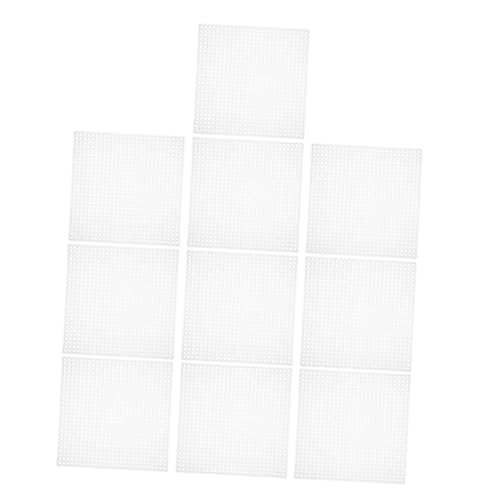 Anneome 10 Stück Teiliges Quadratische Kunststoff-mesh-leinwand Blanko Netzstoff für Kreuzstich Stickerei Häkeln Vielseitige DIY Bastelprojekte Langlebiges Plastikgewebe für Handarbeiten Anneome 10 Stück Teiliges Quadratische Kunststoff-mesh-leinwand Blanko Netzstoff für Kreuzstich Stickerei Häkeln Vielseitige DIY Bastelprojekte Langlebiges Plastikgewebe für Handarbeiten von Anneome
