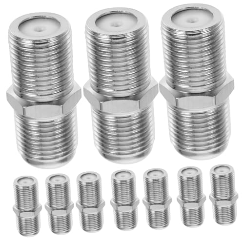 Anneome 10 Stück Type Tv Koaxial Kabeladapter Weiblich zu Weiblich Robuste Kupplungen für Tv Kabelverlängerung für Antennenkabel Einfache Verbindung und Signalübertragung Anneome 10 Stück Type Tv Koaxial Kabeladapter Weiblich zu Weiblich Robuste Kupplungen für Tv Kabelverlängerung für Antennenkabel Einfache Verbindung und Signalübertragung von Anneome