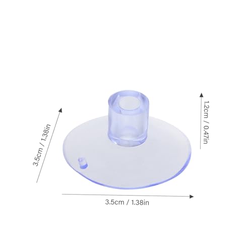 Anneome 100 Stück Transparente Saugnäpfe mit Haftkraft Kleine Vakuum Halter für Glasplatten Vielseitig Einsetzbare Tisch Saugnäpfe Stabil für Flaggenhalter im Büro und Laden von Anneome