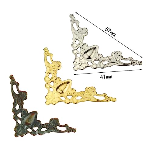 Anneome 105 Stück Metall Eckenschutz Vintage Design für Schmuckkästen und Alben Antik Bronze Gelb Weiß Dekorative Eckenschützer für Scrapbooking und DIY Projekte Anneome 105 Stück Metall Eckenschutz Vintage Design für Schmuckkästen und Alben Antik Bronze Gelb Weiß Dekorative Eckenschützer für Scrapbooking und DIY Projekte von Anneome