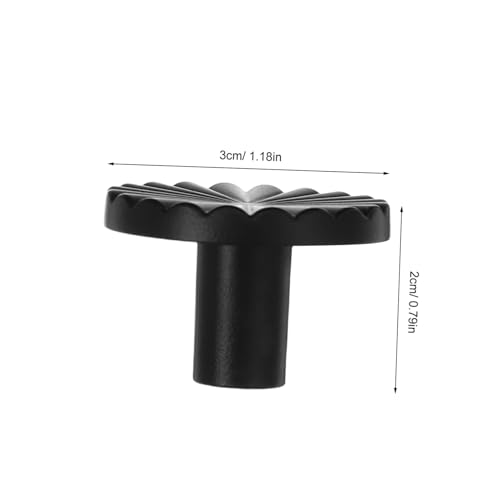 Anneome 12 Stück Retro -Hardwaregriffe Küchenknöpfe matte schwarze Küchenschrankknöpfe schrankknöpfe vintage möbelknöpfe vintage Schubladenknopf Griffe für Küchenschränke Zinklegierung von Anneome