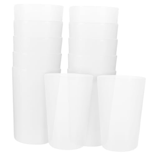 Anneome 12 Stück Teiliges Badezimmerbecher Wiederverwendbare Zahnbürstenbecher aus Robustem für Mundspülung und Tägliche Hygiene Transparentes Design für Zuhause von Anneome