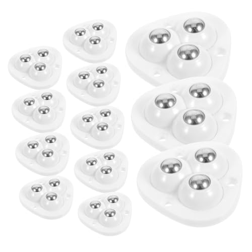 Anneome 12 Stück Teiliges Mini universalrollen mit Klebefläche Drehbare Verschleißfeste für Kleine Küchengeräte Aufbewahrungsboxen und Mülleimer Leichte Montage Langlebig und von Anneome