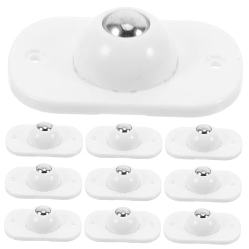 Anneome 16 Stück Teiliges Selbstklebende Mini schwenkrollen aus Edelstahl Leise Möbel lenkrollen mit Drehfunktion für Sofa Bett und Tisch Einfache Montage ohne Bohren Vielseitig für Heim von Anneome