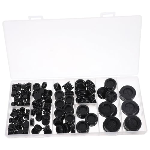 Anneome 170 Stück Teiliges Gummi Dichtungsglied Flexible Kabeldurchführung Schutzringe Elektrisch Isolierende Gummitüllen Vielseitig Einsetzbar für Elektrogeräte Fenster Türen und Pumpen von Anneome