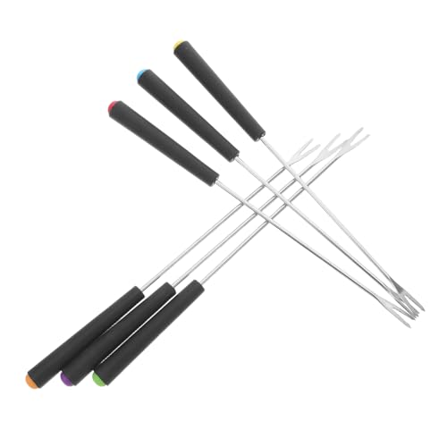 Anneome 18 Stück Teiliges Edelstahl Bbq Grillspieße Hitzebeständig Vielseitig Einsetzbar für Fleisch Gemüse Obst Fondue und Schokoladendips Wiederverwendbare Grillgabeln für Outdoor-partys von Anneome