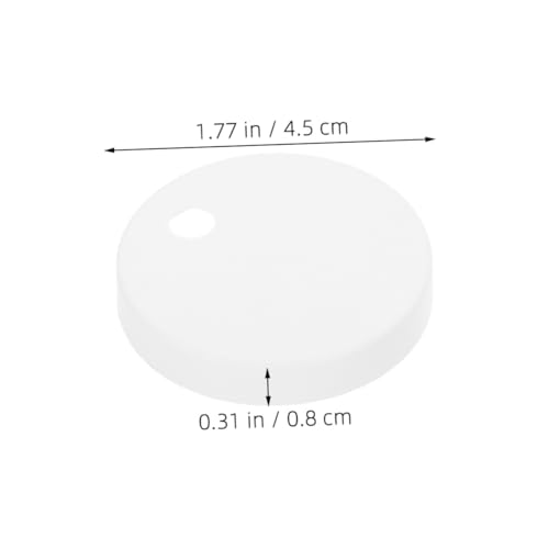 Anneome 2 Paar Toilettensitz Bolzenabdeckungen aus Weißem Kunststoff Einfache Montage Stabile Schraubenkappen zur Verdeckung von Wc Schrauben Dekorative Ersatzteile für Bad und Wc Anneome 2 Paar Toilettensitz Bolzenabdeckungen aus Weißem Kunststoff Einfache Montage Stabile Schraubenkappen zur Verdeckung von Wc Schrauben Dekorative Ersatzteile für Bad und Wc von Anneome