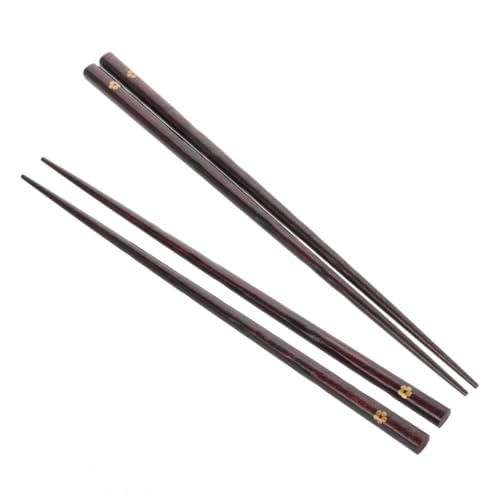 Anneome 2 Paare Wiederverwendbare Essstäbchen aus Naturholz Rutschfeste Japanische Kirschblüten Chopsticks Hochwertige Holzstäbchen für Sushi und Nudeln Elegantes Küchenutensil von Anneome