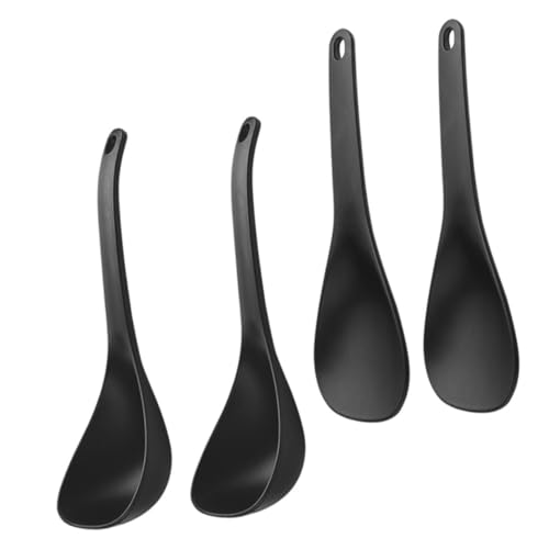 Anneome 2 Sätze Hitzebeständiges Küchenhelfer set mit Antihaft reislöffel und Suppenkelle Vielseitig Einsetzbar zum Servieren von Reis Suppe und Ramen Elegantes Design Einfache Reinigung von Anneome