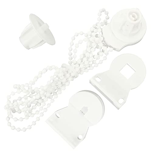 Anneome 2 Sätze Roller Shade Repair Kit mit Kunststoffkugelkette und Feiner Kugelkette Praktische Rollos Zubehör für Manuelle Jalousien Einfache Montage Geeignet für Schlafzimmer und von Anneome