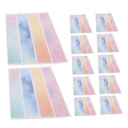 Anneome 2 Sätze rutschfestes Klebeband Farbenfrohe Aufkleber Bunte Wannenaufkleber Aufkleber für Badewannengriffe Duschgriff Sicherheits-Badewannenstreifen Anti-Rutsch-Duschstreifen peva von Anneome