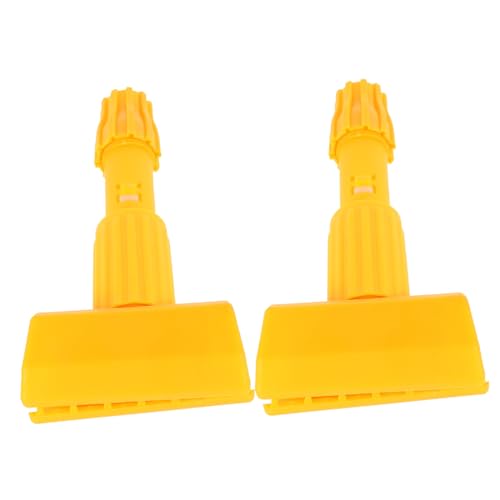 Anneome 2 Stück Abnehmbare Moppkopf Clips aus Große Wischmopp Klemmen für Bodenwischer Kompatibel mit Handelsüblichen Moppstielen für Fliesen Holz und Haushaltböden von Anneome