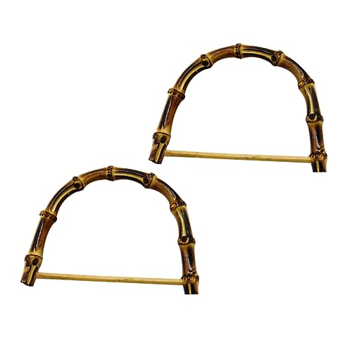 Anneome Henkel 2 Stück Henkel Für Handtaschen Taschenzubehör Handgefertigte Taschengriffe 12cm Dunkel von Anneome