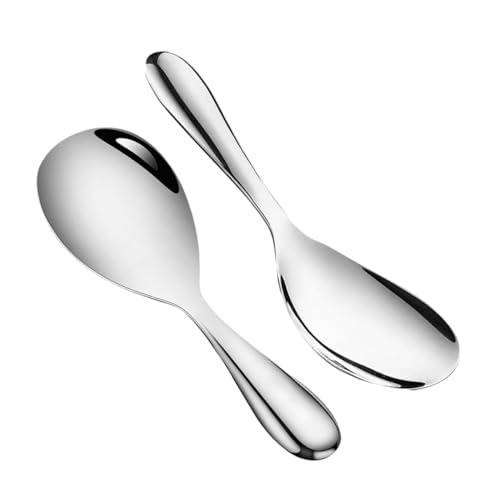 Anneome 2 Stück Edelstahl Reislöffel Großer Küchenlöffel mit Ergonomischem Griff Langlebig Vielseitig für Reis Suppe und Kartoffelpüree Einfach zu Reinigen Robust und Antihaftbeschichtet Anneome 2 Stück Edelstahl Reislöffel Großer Küchenlöffel mit Ergonomischem Griff Langlebig Vielseitig für Reis Suppe und Kartoffelpüree Einfach zu Reinigen Robust und Antihaftbeschichtet von Anneome