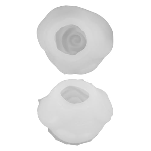 Anneome 2 Stück Eiswürfel Blumenform Heimdekoration Fondant Rosen Silikonform Rosenform Silikonform Blumenharzform Silikon Süßigkeitenformen 3D Rosen Fondantform Harz von Anneome