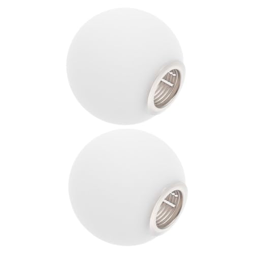 Anneome 2 Stück Glas Lampenschirm Milchig Weiß Fassung Ersatzkugeln aus Bruchsicherem Glas für Deckenventilator Tischlampe Beleuchtung mit Metallgewinde Einfache Montage Anneome 2 Stück Glas Lampenschirm Milchig Weiß Fassung Ersatzkugeln aus Bruchsicherem Glas für Deckenventilator Tischlampe Beleuchtung mit Metallgewinde Einfache Montage von Anneome