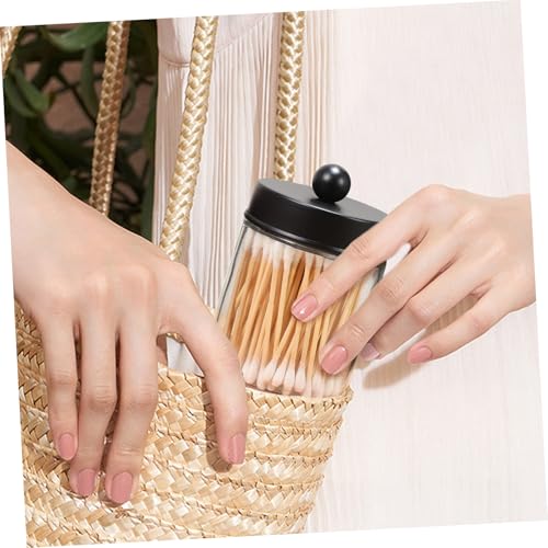 Anneome 2 Stück Glas Wattepads Aufbewahrungsbox mit Deckel Eleganter Kosmetik Organizer für Badezimmer und Schminktisch Kompakt Platzsparend Rundes Design Geeignet für Wattestäbchen und Anneome 2 Stück Glas Wattepads Aufbewahrungsbox mit Deckel Eleganter Kosmetik Organizer für Badezimmer und Schminktisch Kompakt Platzsparend Rundes Design Geeignet für Wattestäbchen und von Anneome