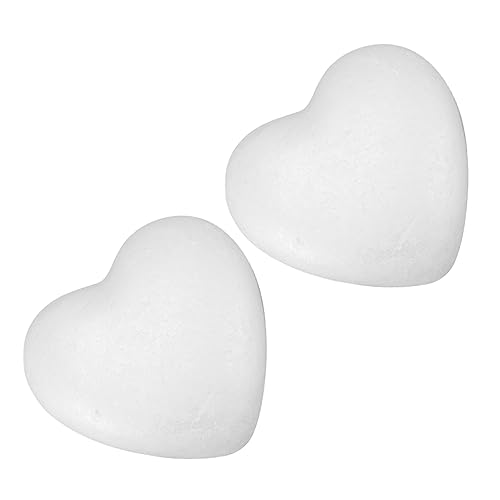 Anneome 2 Stück Herzförmige Schaumstoffmodelle für DIY Deko Handgemachte Dekorationen für Hochzeiten Valentinstag und Besondere Anlässe Große Herzen von Anneome