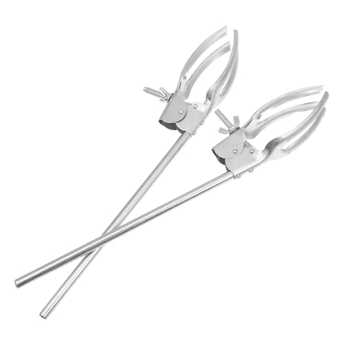 Anneome 2 Stück Laborklemme aus Metall Verstellbar für Kondensator Flaschenhalter Mittlere Langlebiger Laborgerätehalter für Vielseitige Laboranwendungen von Anneome