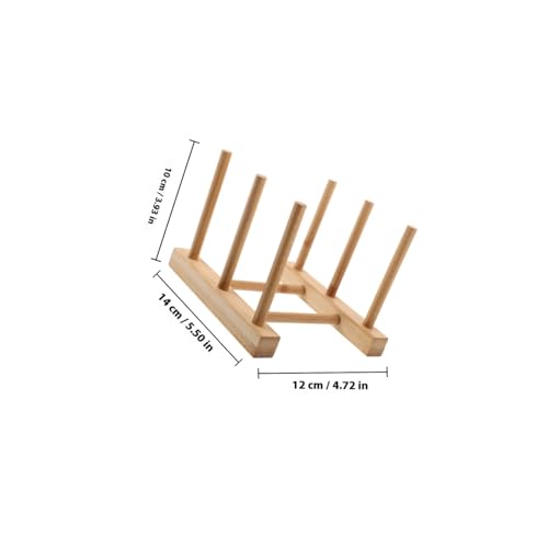 Anneome 2 Stück Teiliges Holz Trockengestell für Gläser und Becher Stabiles Praktisches Aufbewahrungs Abtropfregal für Zuhause Rutschfestes Leichtes Cup Organizer Regal von Anneome