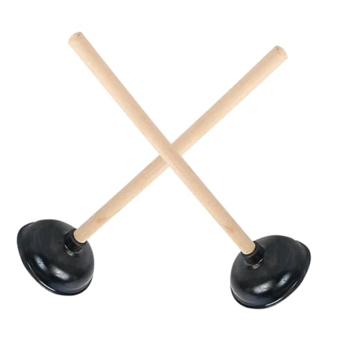 Anneome 2 Stück Teiliges Wc pömpel Großem Gummisauger und Robustem Holzgriff Praktischer Haushalts Schlafsaal toilettenreiniger Einfach zu Bedienen und Verstopfungsfrei für Bad und Küche von Anneome