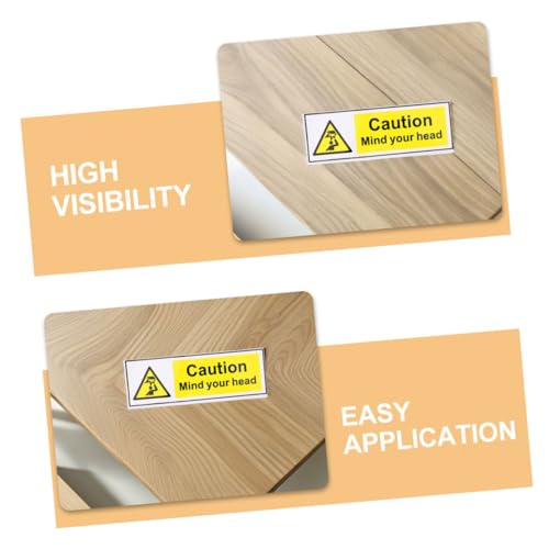 Anneome 2 Stück Warnaufkleber Achtung Kopf Selbstklebend Sichtbar mit Englischem Text Vielseitig Einsetzbar für Einkaufszentren Lager Treppenhäuser und Gemeinsame Bereiche Entspricht Anneome 2 Stück Warnaufkleber Achtung Kopf Selbstklebend Sichtbar mit Englischem Text Vielseitig Einsetzbar für Einkaufszentren Lager Treppenhäuser und Gemeinsame Bereiche Entspricht von Anneome