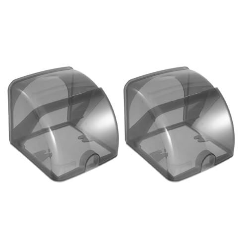 Anneome 2 Stück Wetterfeste Steckdosenabdeckung Faltbare Outdoor Schutzbox aus Robustem Kunststoff Kompatibel für Garten Terrasse und Außenbereich Langlebiger Wetterschutz für Steckdosen von Anneome