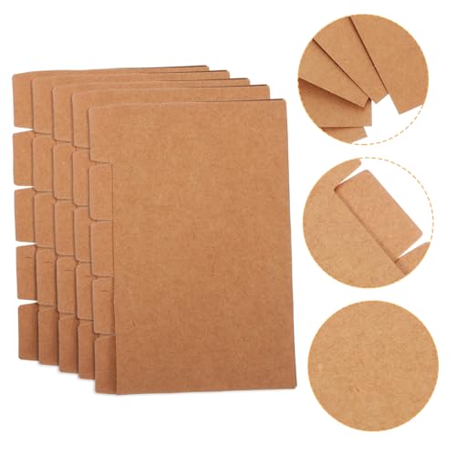 Anneome 20 Sätze Teiliges Oxford Papier Registerkarten pro Kraftpapierfarbene Trennblätter für Ordner Notizbuch und Bericht Organisation Selbstbeschreibbare Index Labels für Büro und von Anneome