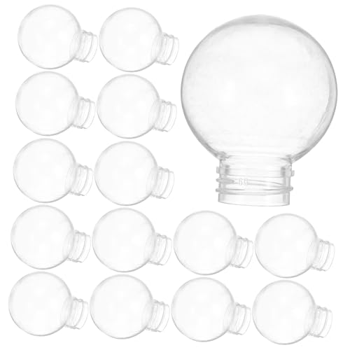 Anneome 20 Stück Kugelförmiger Lampenschirm Leuchte Außenbeleuchtung Runde Kugellampenabdeckung Glühbirnenwache Post Globe Lampenschirm Lichtkugel das Haustier Transparent von Anneome