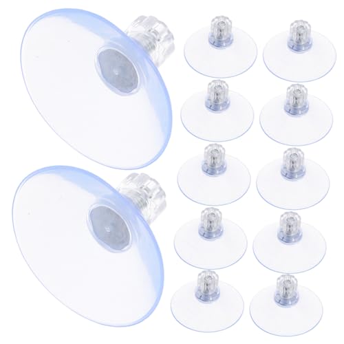 Anneome 20 Stück Saugnapfschrauben Nuss Saugnapf Tischsauger aus Glas Tisch Saugnapf Tischsaugnäpfe aus Glas Abstandstisch Saugnäpfe mit Gewinde kleine Saugnäpfe PVC Transparent von Anneome