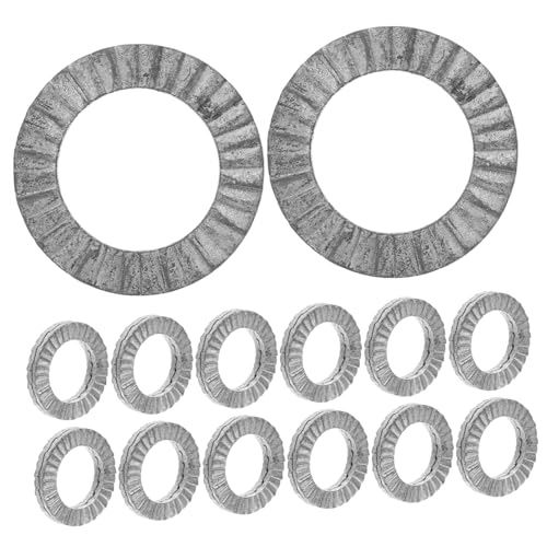 Anneome 20 Stück Teiliges Keilscheiben Manganstahl Doppelte Selbstsichernde Keilform mit Vibrationshemmender Oberfläche Hochfeste Sicherungsscheiben für Schrauben Stifte und Schwere Anneome 20 Stück Teiliges Keilscheiben Manganstahl Doppelte Selbstsichernde Keilform mit Vibrationshemmender Oberfläche Hochfeste Sicherungsscheiben für Schrauben Stifte und Schwere von Anneome