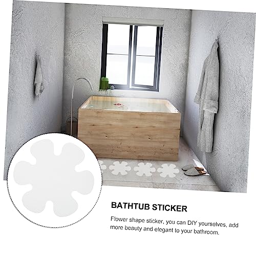 Anneome 20 Stück rutschfeste Duschaufkleber mit Blumenmuster Transparente Rutsch Sticker für Badewanne Selbstklebend Stark Haftend Sicher für Badezimmer Treppen und Pools von Anneome