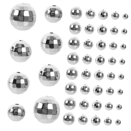 Anneome 200stücke Disco Ball Perlen Für Schmuckherstellung Bastelperlen Mit Loch Für Diy Handwerk Discokugel-perlen Für Vasen Und Armbänder von Anneome